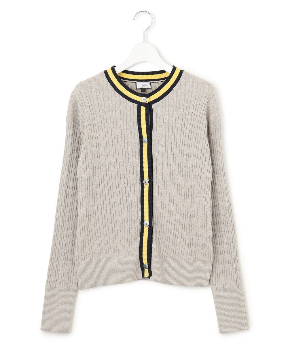 【ジェイプレスヨークストリート/J.PRESS YORK STREET】の【WOMEN】コットンベーシック ニットカーディガン インテリア・キッズ・メンズ・レディースファッション・服の通販 founy(ファニー) 　ファッション　Fashion　レディースファッション　Ladies' Fashion Online　トップス・カットソー　Tops/Tshirt　ニット　Knit Tops　カーディガン　Cardigans　カーディガン　Cardigan　コンパクト　Compact　ショート　Short　フィット　Fit　ベーシック　Basic　ボトム　Bottom　夏　Summer　春　Spring　S/S・春夏　Ss・Spring/Summer　ライトグレー系|ID: prp329100004544821 ipo3291000000032667622