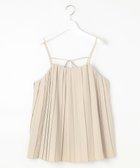 【23区/NIJYUSANKU】の【GOLD LABEL】ギャザリングプリーツ キャミソール 人気、トレンドファッション・服の通販 founy(ファニー) ファッション Fashion レディースファッション WOMEN トップス・カットソー Tops/Tshirt キャミソール / ノースリーブ No Sleeves シャツ/ブラウス Shirts/Blouses 春 Spring 秋 Autumn/Fall キャミソール Camisole シンプル Simple フォルム Form プリーツ Pleats リボン Ribbon S/S・春夏 Ss・Spring/Summer 夏 Summer thumbnail ベージュ系|ID: prp329100004544833 ipo3291000000032114732