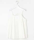 【23区/NIJYUSANKU】の【GOLD LABEL】ギャザリングプリーツ キャミソール 人気、トレンドファッション・服の通販 founy(ファニー) ファッション Fashion レディースファッション WOMEN トップス・カットソー Tops/Tshirt キャミソール / ノースリーブ No Sleeves シャツ/ブラウス Shirts/Blouses 春 Spring 秋 Autumn/Fall キャミソール Camisole シンプル Simple フォルム Form プリーツ Pleats リボン Ribbon S/S・春夏 Ss・Spring/Summer 夏 Summer thumbnail ホワイト系|ID: prp329100004544833 ipo3291000000032114733
