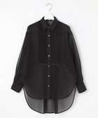 【23区/NIJYUSANKU】の【GOLD LABEL】コットンオーガンジー ピンタックブザム シャツ 人気、トレンドファッション・服の通販 founy(ファニー) ファッション Fashion レディースファッション WOMEN トップス・カットソー Tops/Tshirt シャツ/ブラウス Shirts/Blouses オーガンジー Organdy 春 Spring 秋 Autumn/Fall カフス Cuffs コンパクト Compact シアー Sheer シンプル Simple バランス Balance フォルム Form メンズ Mens ロング Long S/S・春夏 Ss・Spring/Summer 夏 Summer エレガント 上品 Elegant thumbnail ブラック系|ID: prp329100004544836 ipo3291000000032114746