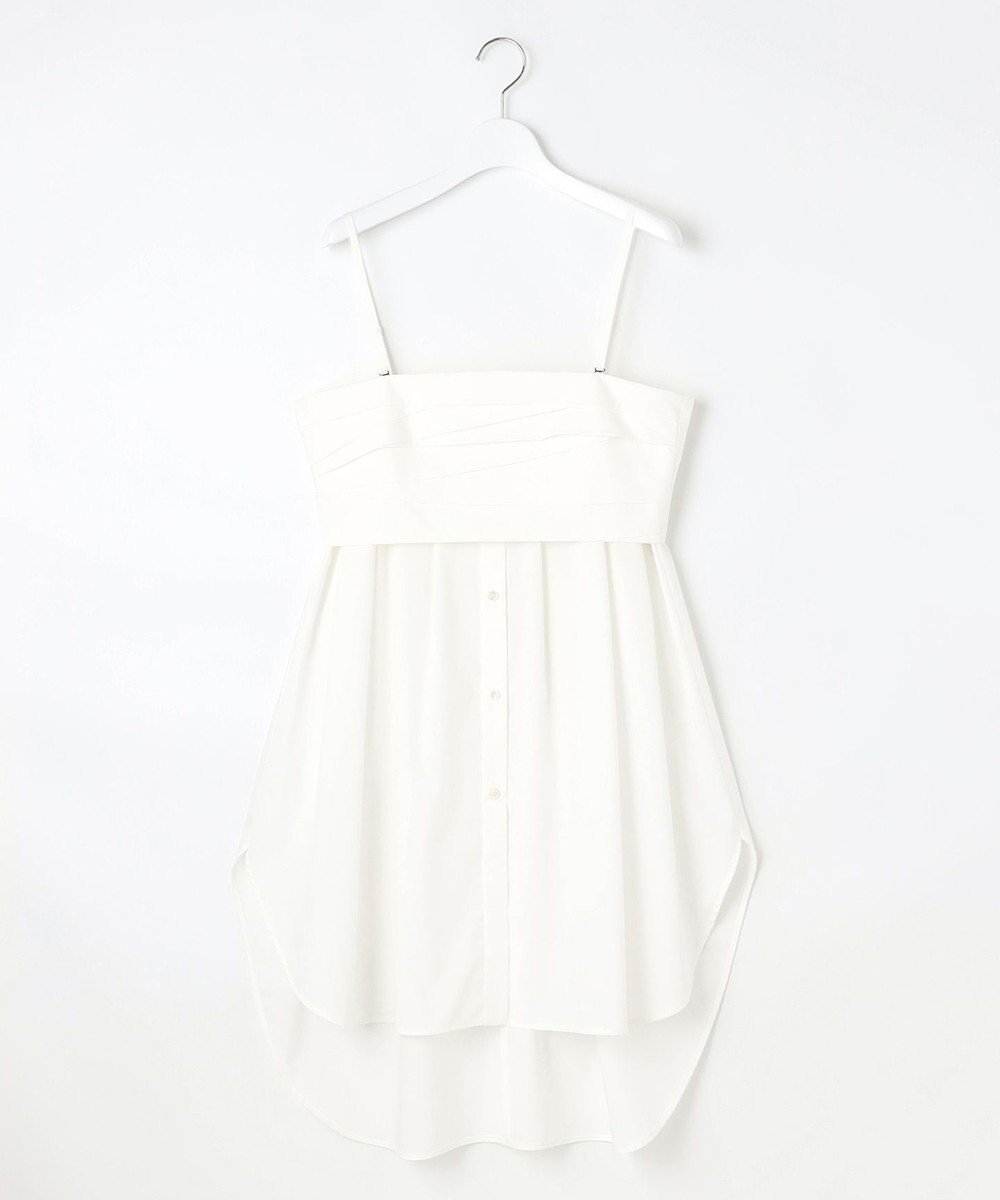 【23区/NIJYUSANKU】の【GOLD LABEL】コットンニドム ロングビスチェ インテリア・キッズ・メンズ・レディースファッション・服の通販 founy(ファニー) 　ファッション　Fashion　レディースファッション　WOMEN　トップス・カットソー　Tops/Tshirt　シャツ/ブラウス　Shirts/Blouses　ビスチェ　Bustier　イレギュラー　Irregular　春　Spring　秋　Autumn/Fall　シンプル　Simple　ジャケット　Jacket　ストレッチ　Stretch　とろみ　Thickness　タフタ　Taffeta　フォルム　Form　フロント　Front　ロング　Long　S/S・春夏　Ss・Spring/Summer　夏　Summer　ホワイト系|ID: prp329100004544838 ipo3291000000032114751