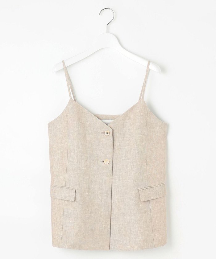 【23区/NIJYUSANKU】の【GOLD LABEL】MANTECO スーペリアリネン ジレ インテリア・キッズ・メンズ・レディースファッション・服の通販 founy(ファニー) https://founy.com/ ファッション Fashion レディースファッション WOMEN アウター Coat Outerwear トップス・カットソー Tops/Tshirt ベスト/ジレ Gilets/Vests イタリア Italy インナー Inner 春 Spring 秋 Autumn/Fall カットソー Cut And Sew キャミソール Camisole シンプル Simple ジャケット Jacket フォルム Form フロント Front リネン Linen S/S・春夏 Ss・Spring/Summer おすすめ Recommend 夏 Summer |ID: prp329100004544842 ipo3291000000032114760
