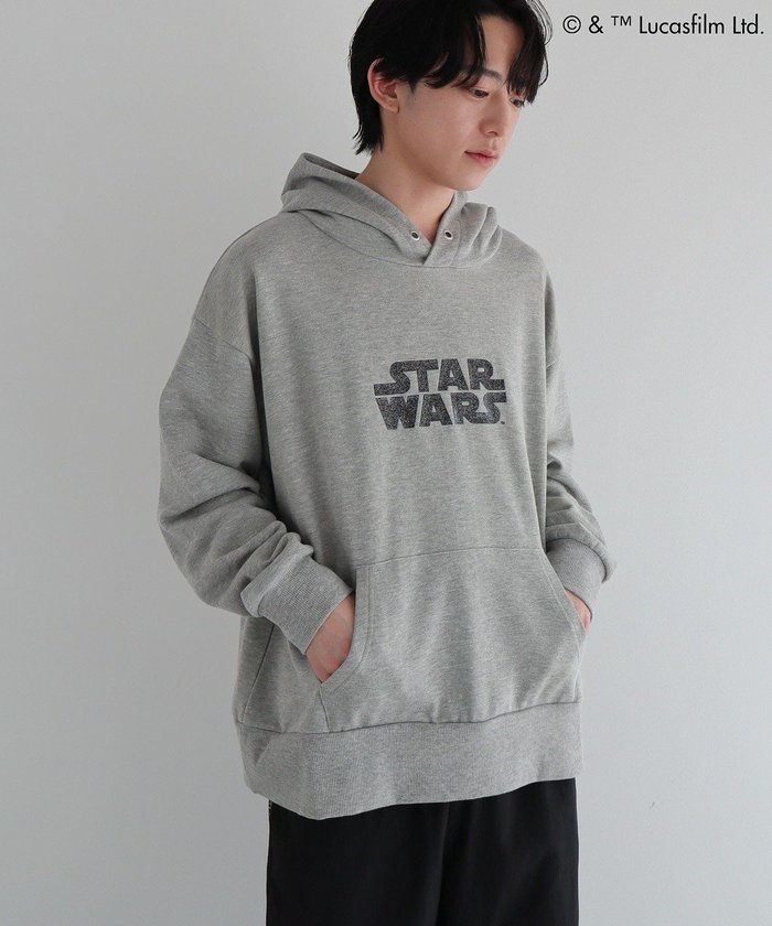 【グリーンパークス/Green Parks】のSTAR WARS/イントロプリントスウェットパーカー インテリア・キッズ・メンズ・レディースファッション・服の通販 founy(ファニー) https://founy.com/ ファッション Fashion レディースファッション Fashion for Women トップス・カットソー Cut & Sew Tops レディースパーカー・カジュアルフーディー Casual Hoodies & Sweatshirts スウェット・クルーネックトップス Sweatshirts & Crewnecks / Relaxed Fit Sweat Tops スウェット / スエット Sweatshirt, Sweatwear プリント Print, Printed Pattern ポケット Pocket, Pocket Detail ロング Long, Long-Length 夏 Summer 春 Spring S/S・春夏 SS, Spring/Summer, Warm Season |ID: prp329100004544854 ipo3291000000032603781