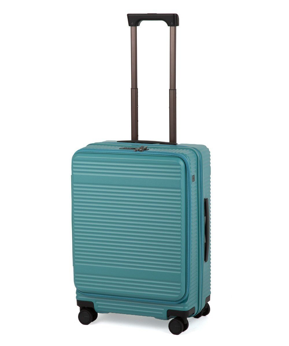【エースバッグズアンドラゲッジ/ACE BAGS & LUGGAGE】のace. サルートン フロントオープンスーツケース Mサイズ 47～57L 05362 インテリア・キッズ・メンズ・レディースファッション・服の通販 founy(ファニー) 　ファッション　Fashion　レディースファッション　WOMEN　スーツ　Suits　シンプル　Simple　スマート　Smart　フロント　Front　リュック　Ruck Sack　再入荷　Restock/Back In Stock/Re Arrival　旅行　Travel　スーツケース キャリーケース　Suitcase　ブルーグーン|ID: prp329100004544857 ipo3291000000032114828