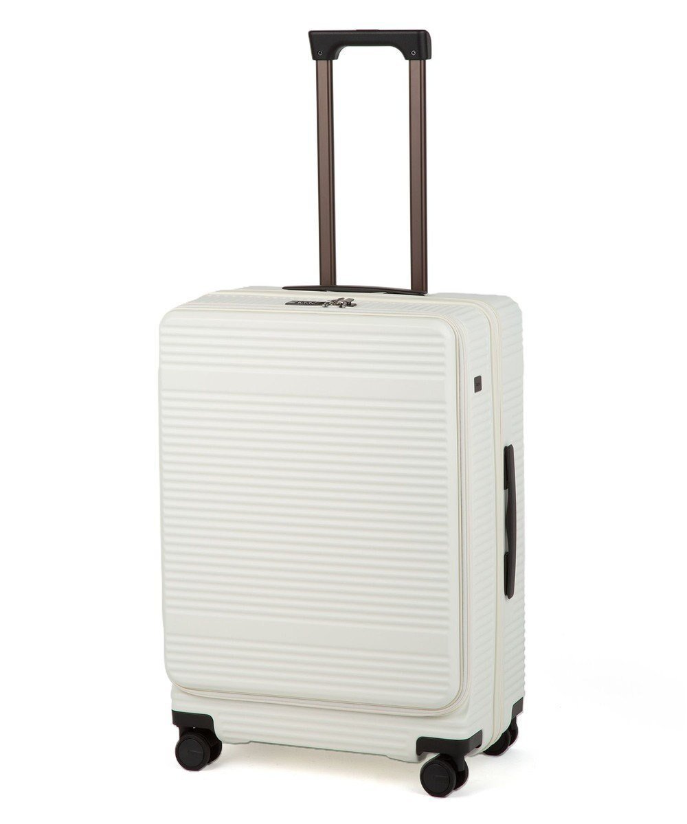 【エースバッグズアンドラゲッジ/ACE BAGS & LUGGAGE】のace. サルートン フロントオープンスーツケース M~Lサイズ 68～77L 05363 インテリア・キッズ・メンズ・レディースファッション・服の通販 founy(ファニー) 　ファッション　Fashion　レディースファッション　WOMEN　スーツ　Suits　シンプル　Simple　スマート　Smart　フロント　Front　リュック　Ruck Sack　再入荷　Restock/Back In Stock/Re Arrival　旅行　Travel　スーツケース キャリーケース　Suitcase　ホワイト|ID: prp329100004544858 ipo3291000000032114834