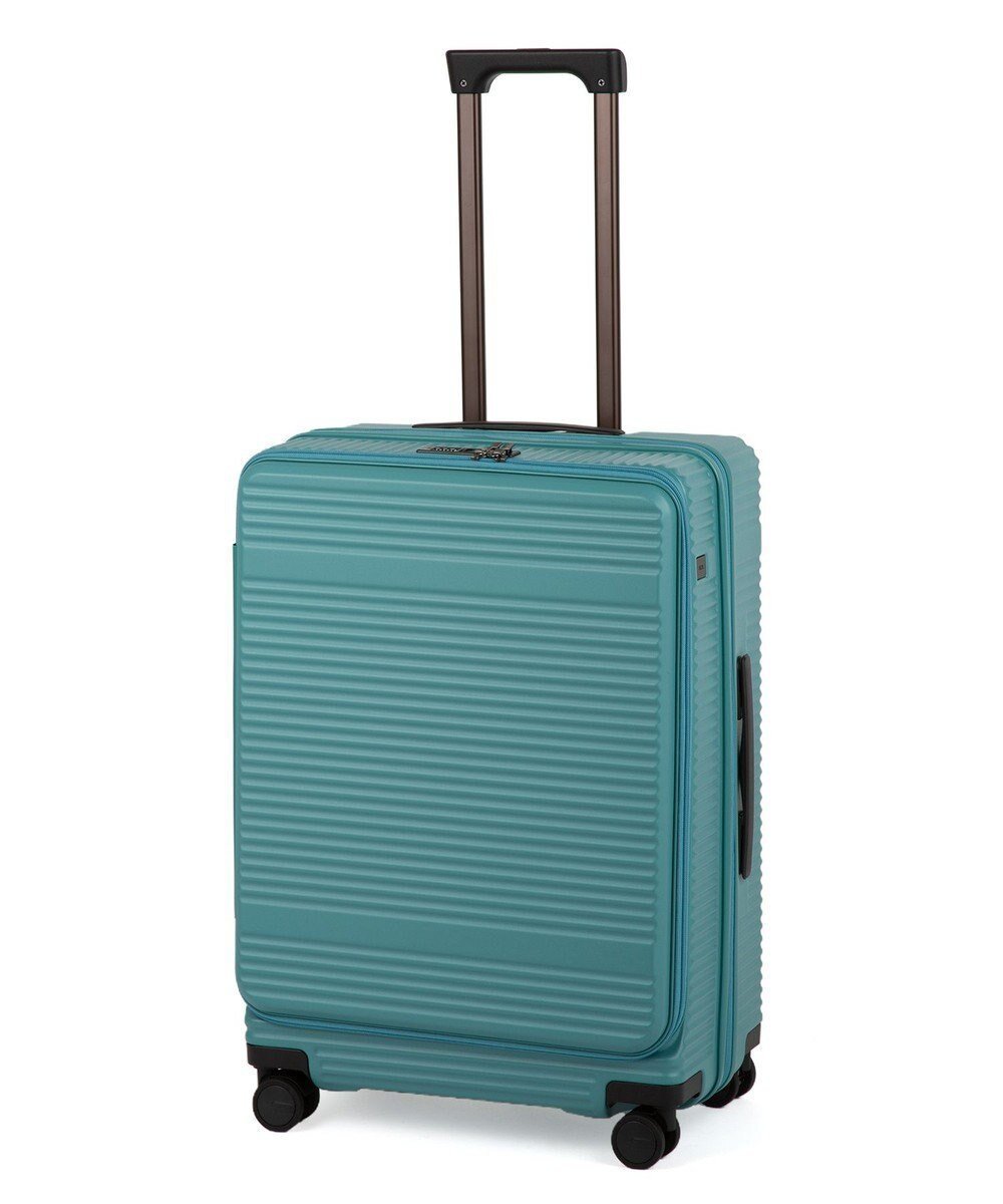 【エースバッグズアンドラゲッジ/ACE BAGS & LUGGAGE】のace. サルートン フロントオープンスーツケース M~Lサイズ 68～77L 05363 インテリア・キッズ・メンズ・レディースファッション・服の通販 founy(ファニー) 　ファッション　Fashion　レディースファッション　Fashion for Women　スーツ　Business Suits & Workwear　シンプル　Simple, Minimal　スマート　Smart, Elegant　フロント　Front, Front Design　リュック　Backpack, Rucksack　再入荷　Restock / Back in Stock　新作・新入荷　New Arrivals / New In　旅行　Travel　スーツケース キャリーケース　Suitcase / Carry Case　ブルーグーン|ID: prp329100004544858 ipo3291000000033370294