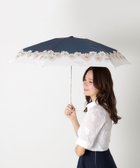 【ムーンバット/MOONBAT】の【UVカット/コンパクト】ポール ジョー (PAUL JOE ACCESSOIRES) 折りたたみ雨傘 クリザンテーム ネイビーブルー|ID: prp329100004544860 ipo3291000000032502176