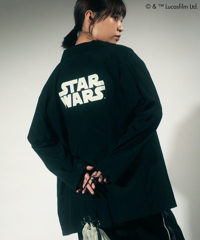 【グリーンパークス/Green Parks】のSTAR WARS/バックプリントシャツ インテリア・キッズ・メンズ・レディースファッション・服の通販 founy(ファニー) https://founy.com/ ファッション Fashion レディースファッション Fashion for Women トップス・カットソー Cut & Sew Tops シャツ・ブラウス・オフィスカジュアル Elegant Blouses & Button-Ups おすすめ Recommended / Our Picks プリント Print, Printed Pattern ポケット Pocket, Pocket Detail メタル Metal, Metal Parts 夏 Summer 春 Spring S/S・春夏 SS, Spring/Summer, Warm Season |ID: prp329100004545011 ipo3291000000032365985