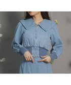 【グリーンパークス/Green Parks】のdazzlin 襟付きデニムショートzipブルゾ Indigo|ID: prp329100004545035 ipo3291000000033481618