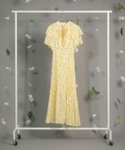 【グリーンパークス/Green Parks】のdazzlin フレンチスリーブ花柄ワンピース Yellow|ID: prp329100004545049 ipo3291000000032773366