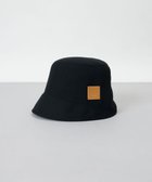 【アウロラ/AURORA】のLANVIN en Bleu (ランバン オン ブルー)リネン風横ハギバケットハット ブラック|ID: prp329100004545056 ipo3291000000032677568