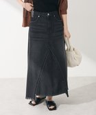 【グリーンパークス/Green Parks】の・SUGAR SPOON リメイク風デニムスカート Black|ID: prp329100004545099 ipo3291000000032569471