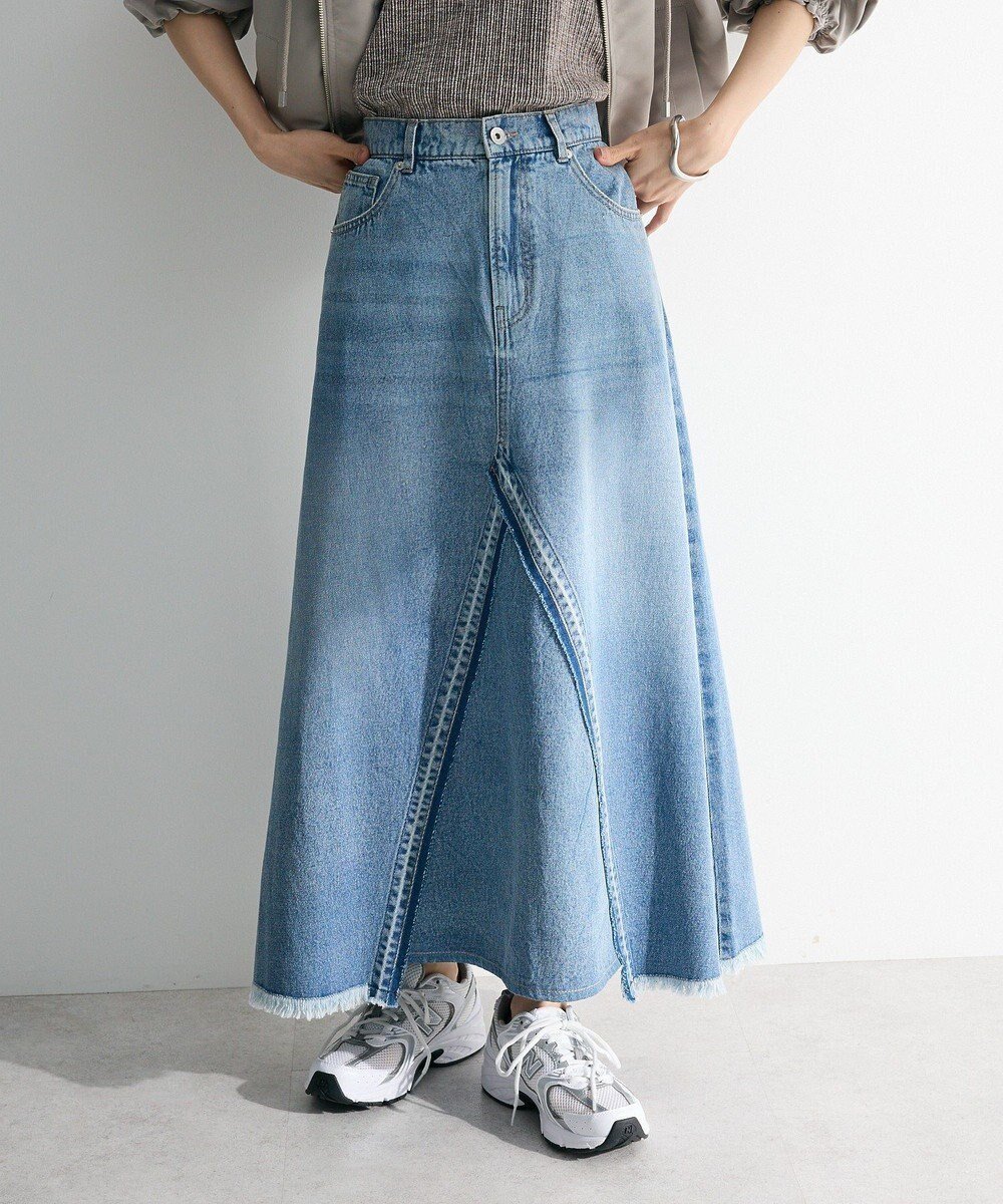 【グリーンパークス/Green Parks】の・SUGAR SPOON リメイク風デニムスカート インテリア・キッズ・メンズ・レディースファッション・服の通販 founy(ファニー) 　ファッション　Fashion　レディースファッション　Ladies' Fashion Online　スカート　Skirt　デニムスカート　Denim Skirts　おすすめ　Recommend　シンプル　Simple　デニム　Denim　ポケット　Pocket　リメイク　Remake　ロング　Long　ヴィンテージ　Vintage　夏　Summer　春　Spring　S/S・春夏　Ss・Spring/Summer　Indigo|ID: prp329100004545099 ipo3291000000032569472