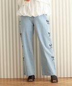【グリーンパークス/Green Parks】の・DOUBLE FLAGS サイドリボン刺繍デニ Light Indigo|ID: prp329100004545102 ipo3291000000032588201