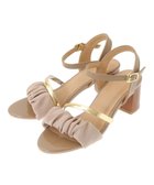 【グリーンパークス/Green Parks】の・minia ギャザーストラップサンダル Beige|ID: prp329100004545107 ipo3291000000032476760