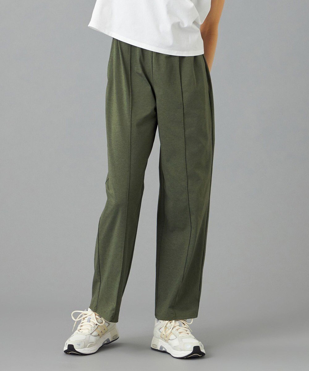 【チャコット/Chacott】のChacott BALANCE EasyCare+ ストレートパンツ インテリア・キッズ・メンズ・レディースファッション・服の通販 founy(ファニー) 　ファッション　Fashion　レディースファッション　Fashion for Women　パンツ　Pants & Trousers　吸水　Absorbent, Quick-Dry　ストレッチ　Stretch, Stretchy Fabric　ストレート　Straight, Straight Cut　スピンドル　Spindle, Drawcord　スポーツ　Sports, Activewear　センター　Center, Center Line　パウダー　Powder, Soft Tone　ポケット　Pocket, Pocket Detail　メッシュ　Mesh, Net Fabric　カーキ|ID: prp329100004545191 ipo3291000000033429433