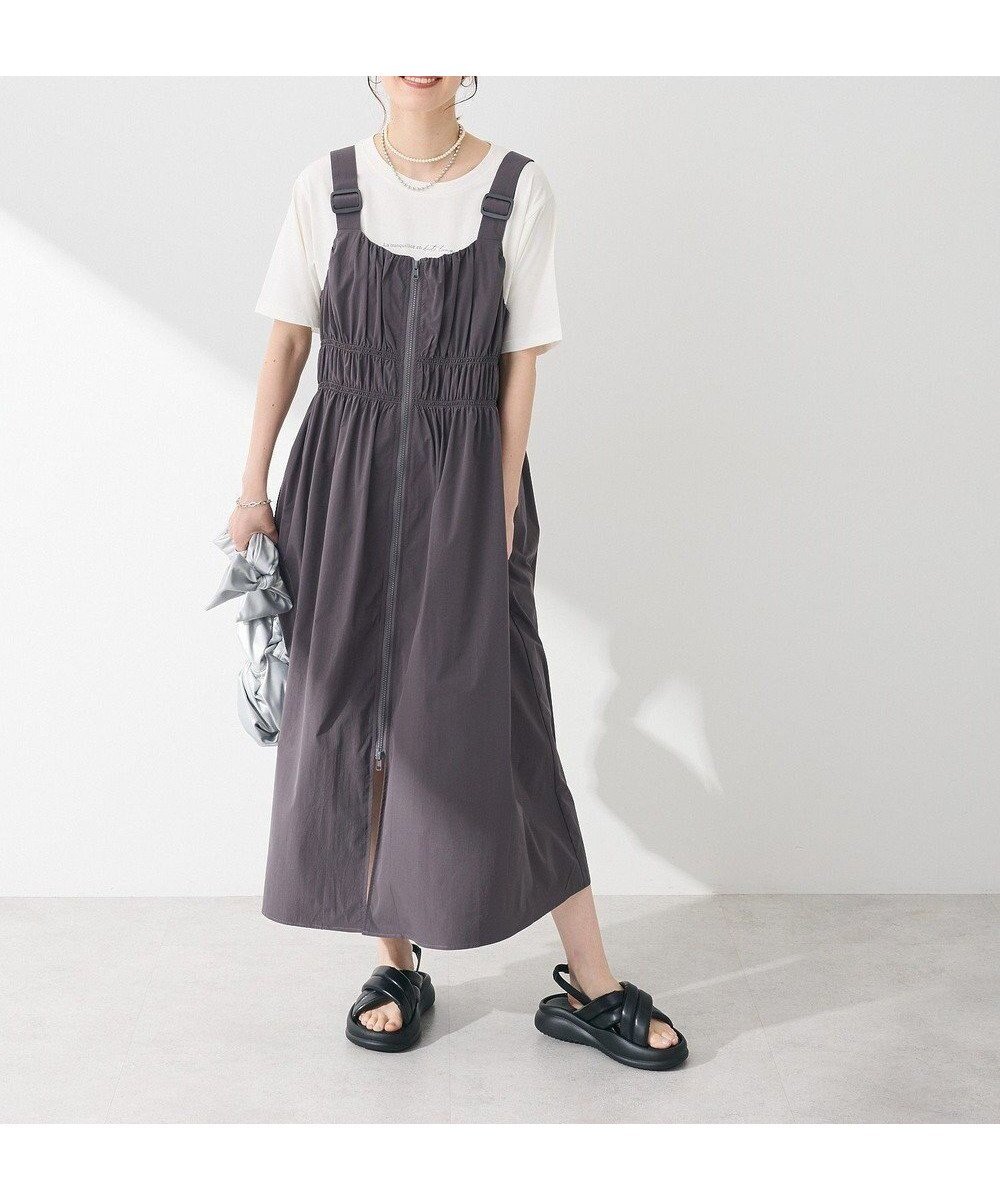 【グリーンパークス/Green Parks】の・SUGAR SPOON シャーリングジャンスカ インテリア・キッズ・メンズ・レディースファッション・服の通販 founy(ファニー) 　ファッション　Fashion　レディースファッション　Ladies' Fashion Online　スカート　Skirt　ギャザー　Gather　シャーリング　Shirring　フェミニン　Feminine　ポケット　Pocket　再入荷　Restock/Back In Stock/Re Arrival　夏　Summer　春　Spring　S/S・春夏　Ss・Spring/Summer　Charcoal Gray|ID: prp329100004545241 ipo3291000000032478787