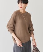 【アメリカンホリック/AMERICAN HOLIC】の透かし編みニットプルオーバー Mocha|ID: prp329100004545244 ipo3291000000033492195