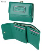 【ツモリチサト キャリー/tsumori chisato CARRY】のシンプルバイカラー がま口 2つ折り財布 グリーン|ID: prp329100004545340 ipo3291000000032746331