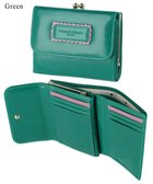 【ツモリチサト キャリー/tsumori chisato CARRY】のシンプルバイカラー がま口 2つ折り財布 グリーン|ID: prp329100004545340 ipo3291000000033658856