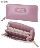 【ツモリチサト キャリー/tsumori chisato CARRY】のシンプルバイカラー ラウンドファスナー長財布 ラベンダー|ID: prp329100004545343 ipo3291000000033658862