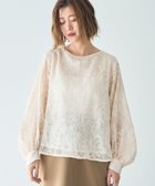 【イェッカ ヴェッカ/YECCA VECCA】のスパンコールレースブラウス Ivory|ID: prp329100004545405 ipo3291000000032678196