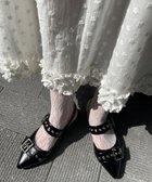 【ウィゴー/WEGO】のハトメベルトポインテッドシューズ ブラック|ID: prp329100004545495 ipo3291000000032527325