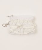 【ウィゴー/WEGO】のミニキラキラフリルポーチ ホワイト|ID: prp329100004545508 ipo3291000000032710015