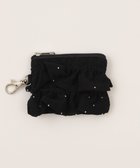 【ウィゴー/WEGO】のミニキラキラフリルポーチ ブラック|ID: prp329100004545508 ipo3291000000032710016