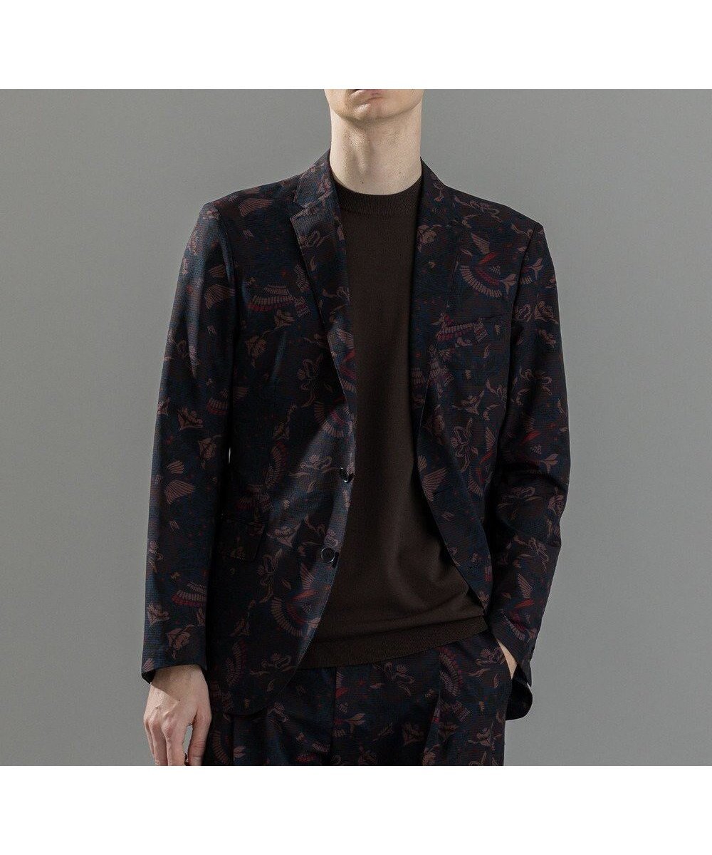 【ジョゼフ オム/JOSEPH HOMME / MEN】の新型・新柄【洗える/ストレッチ/シワになりにくい】クールドッツストレッチ メキシカンプリント ジャケット インテリア・キッズ・メンズ・レディースファッション・服の通販 founy(ファニー) 　ファッション　Fashion　メンズファッション　MEN　アウター　Coats Outerwear/Men　テーラードジャケット　Tailored Jackets　ウォッシャブル　Washable　春　Spring　洗える　Washable　ジャケット　Jacket　ストレッチ　Stretch　スポーツ　Sports　センター　Center　フラップ　Flap　フロント　Front　プリント　Print　ベーシック　Basic　ポケット　Pocket　リラックス　Relax　S/S・春夏　Ss・Spring/Summer　夏　Summer　ダークブラウン系5|ID: prp329100004546657 ipo3291000000032125423