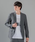【ジョゼフ オム/JOSEPH HOMME / MEN】の【LEON 9月号掲載】クールネスサッカー ジャケット ライトグレー系|ID: prp329100004546662 ipo3291000000032125530
