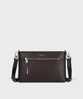 【ポールスミス/Paul Smith / MEN】のストローグレインレザー ショルダーバッグ 人気、トレンドファッション・服の通販 founy(ファニー) ファッション Fashion メンズファッション MEN バッグ Bag/Men ビジネス 仕事 通勤 Business フロント Front ポケット Pocket メンズ Mens |ID:prp329100004546664
