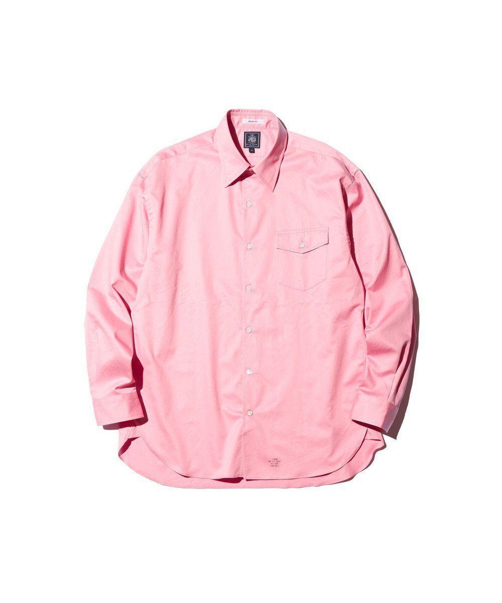 【ジェイ プレス/J.PRESS / MEN】の【J.PRESS ORIGINALS】Finx Cotton Twill Baggy Fit Shirt インテリア・キッズ・メンズ・レディースファッション・服の通販 founy(ファニー) 　ファッション　Fashion　メンズファッション　MEN　トップス・カットソー　Tops/Tshirt/Men　シャツ　Shirts　クラシカル　Classical　シルク　Silk　フラップ　Flap　ポケット　Pocket　リラックス　Relax　A/W・秋冬　Aw・Autumn/Winter・Fw・Fall-Winter　S/S・春夏　Ss・Spring/Summer　夏　Summer　エレガント 上品　Elegant　ピンク系|ID: prp329100004546668 ipo3291000000032125753