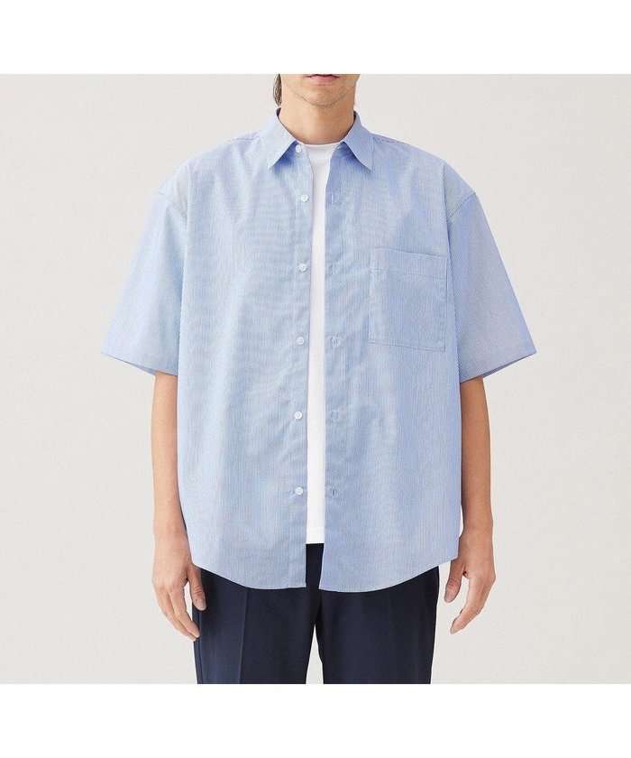 【アンフィーロ/UNFILO / MEN】のコットンライク 半袖シャツ【ギフトにもおすすめ】 インテリア・キッズ・メンズ・レディースファッション・服の通販 founy(ファニー) https://founy.com/ ファッション Fashion メンズファッション Fashion for Men トップス・カットソー Cut & Sew Tops メンズシャツ Shirts おすすめ Recommended / Our Picks ギフト プレゼント Gift / Present ストレッチ Stretch, Stretchy Fabric トレンド Trend, Trending Now フォルム Silhouette, Form ブルゾン Blouson, Bomber Jacket レギュラー Regular, Standard Fit 半袖 Short Sleeve, Half Sleeve 夏 Summer 抗菌 Antibacterial, Bacteria-Resistant 春 Spring S/S・春夏 SS, Spring/Summer, Warm Season |ID: prp329100004546682 ipo3291000000034639893