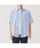 【アンフィーロ/UNFILO / MEN】のコットンライク 半袖シャツ【ギフトにもおすすめ】 ブルーストライプ|ID: prp329100004546682 ipo3291000000034639894