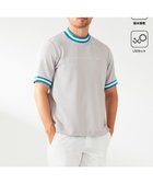 【23区 ゴルフ/23区GOLF / MEN】の【23Fondation】【吸水速乾/UVケア】ライトダンボール モックネック ライトグレー系|ID: prp329100004546686 ipo3291000000035083969
