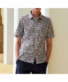 【ジョセフ アブード/JOSEPH ABBOUD / MEN】の【リネン素材/清涼感/吸水速乾】リネンハニカムプリント 半袖 シャツ レッド系6|ID: prp329100004546688 ipo3291000000032126072