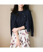 【組曲/KUMIKYOKU】のハートボタン ニットカーディガン 人気、トレンドファッション・服の通販 founy(ファニー) ファッション Fashion レディースファッション Fashion for Women トップス・カットソー Cut & Sew Tops ニット Knit Tops & Sweaters カーディガン・羽織り Layered Style Cardigans 春 Spring カーディガン Cardigan, Knitwear クロップド Cropped, Short Length ポケット Pocket, Pocket Detail S/S・春夏 SS, Spring/Summer, Warm Season 夏 Summer エレガント 上品 Elegant thumbnail ネイビー系|ID: prp329100004547137 ipo3291000000033555402