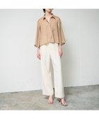 【グレース コンチネンタル/GRACE CONTINENTAL】のシアーポンチョシャツ キャメル|ID: prp329100004547210 ipo3291000000032132720