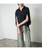 【グレース コンチネンタル/GRACE CONTINENTAL】のシアーポンチョシャツ ブラック|ID: prp329100004547210 ipo3291000000032132723