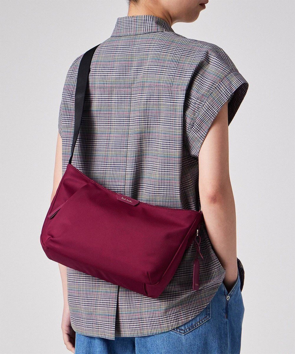 【ポール スミス/Paul Smith】のデイリー ショルダーバッグ インテリア・キッズ・メンズ・レディースファッション・服の通販 founy(ファニー) 　ファッション　Fashion　レディースファッション　Fashion for Women　バッグ　Bags　傘　Umbrella, Parasol　シンプル　Simple, Minimal　ライニング　Inner Lining, Inner Fabric, Lined　ビジネス 仕事 通勤　Business / Work / Commuting　バーガンディー|ID: prp329100004547309 ipo3291000000033603848