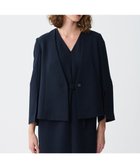 【アンクレイヴ/uncrave】の【防シワ・洗濯機洗い可】ウォッシャブル ダブルクロス スリットスリーブジャケット ネイビー|ID: prp329100004547366 ipo3291000000032134583
