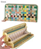 【ツモリチサト キャリー/tsumori chisato CARRY】のエポネコメッシュ ラウンドファスナー長財布 グリーン|ID: prp329100004547451 ipo3291000000032135478