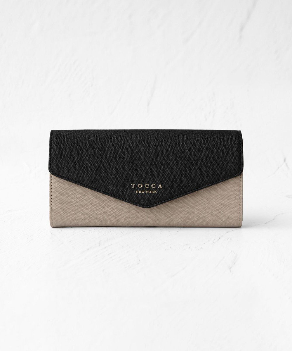 【トッカ/TOCCA】のLETTERA LONG WALLET 長財布 インテリア・キッズ・メンズ・レディースファッション・服の通販 founy(ファニー) 　ファッション　Fashion　レディースファッション　Fashion for Women　ミニ財布・二つ折り財布　Wallets & Card Cases　2024年　2024　2024-2025秋冬・A/W　Autumn/Winter 2024–25 AW24–25　冬　Winter / This Winter　おすすめ　Recommended / Our Picks　シンプル　Simple, Minimal　フォルム　Silhouette, Form　フラップ　Flap, Flap Pocket　ブロック　Block, Solid Block Pattern　ポケット　Pocket, Pocket Detail　メタル　Metal, Metal Parts　モダン　Modern, Contemporary　モチーフ　Motif, Design Theme　リュクス　Luxury, Elegant, High-End, Chic　再入荷　Restock / Back in Stock　A/W・秋冬　Autumn/Winter　財布　Wallet, Purse　ブラック系|ID: prp329100004547454 ipo3291000000033263098