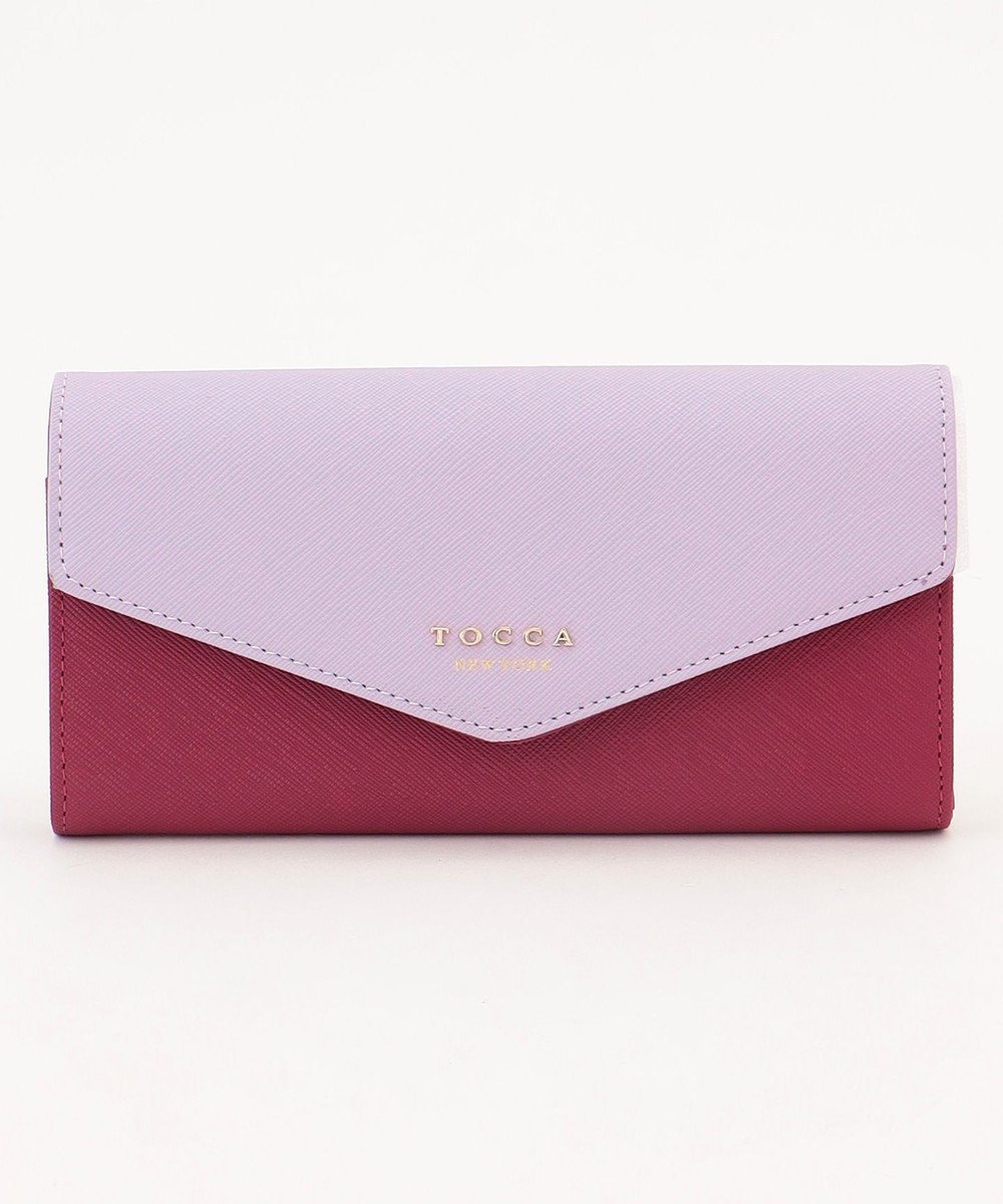 【トッカ/TOCCA】のLETTERA LONG WALLET 長財布 インテリア・キッズ・メンズ・レディースファッション・服の通販 founy(ファニー) 　ファッション　Fashion　レディースファッション　Fashion for Women　ミニ財布・二つ折り財布　Wallets & Card Cases　2024年　2024　2024-2025秋冬・A/W　Autumn/Winter 2024–25 AW24–25　冬　Winter / This Winter　おすすめ　Recommended / Our Picks　シンプル　Simple, Minimal　フォルム　Silhouette, Form　フラップ　Flap, Flap Pocket　ブロック　Block, Solid Block Pattern　ポケット　Pocket, Pocket Detail　メタル　Metal, Metal Parts　モダン　Modern, Contemporary　モチーフ　Motif, Design Theme　リュクス　Luxury, Elegant, High-End, Chic　再入荷　Restock / Back in Stock　A/W・秋冬　Autumn/Winter　財布　Wallet, Purse　ラベンダー系|ID: prp329100004547454 ipo3291000000033263100
