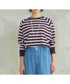 【ジェイプレスヨークストリート/J.PRESS YORK STREET】の【WOMEN】レトロボーダードルマン Tシャツ ネイビー系2|ID: prp329100004547514 ipo3291000000033553237