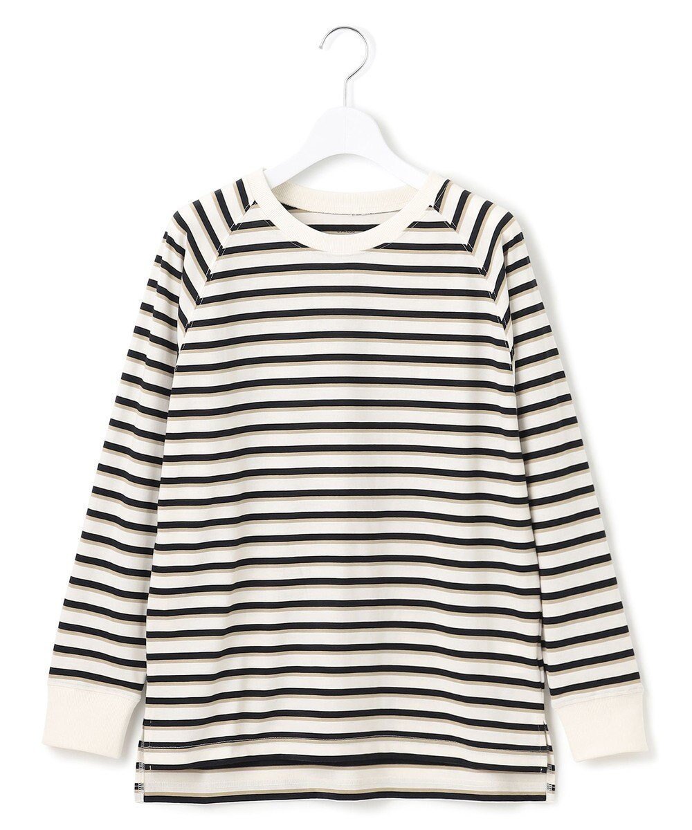 【ジェイプレスヨークストリート/J.PRESS YORK STREET】の【WOMEN】レトロボーダードルマン Tシャツ インテリア・キッズ・メンズ・レディースファッション・服の通販 founy(ファニー) 　ファッション　Fashion　レディースファッション　Fashion for Women　トップス・カットソー　Cut & Sew Tops　シャツ・ブラウス・オフィスカジュアル　Elegant Blouses & Button-Ups　ロングTシャツ・Tシャツ　Longline T-Shirts & Tees　カットソー・ベーシックTシャツ　Cut-and-Sewn Tops / Stretch Tees & Basics　春　Spring　カットソー　Cut and Sewn Top　シンプル　Simple, Minimal　スキニー　Skinny, Slim Fit　デニム　Denim, Jeans Material　ファブリック　Fabric, Textile　フレア　Flare, Flared　ボトム　Bottoms, Lower Wear　リラックス　Relax, Relaxed Fit　ワイド　Wide, Wide Fit　S/S・春夏　SS, Spring/Summer, Warm Season　夏　Summer　ベージュ系1|ID: prp329100004547514 ipo3291000000033553240