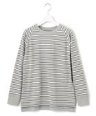 【ジェイプレスヨークストリート/J.PRESS YORK STREET】の【WOMEN】レトロボーダードルマン Tシャツ ライトグレー系2|ID: prp329100004547514 ipo3291000000033553243