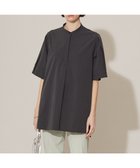 【アイシービー/iCB】の【洗える】ヴィンテージスパンブロード バンドカラーシャツ チャコールグレー系|ID: prp329100004547580 ipo3291000000032675959