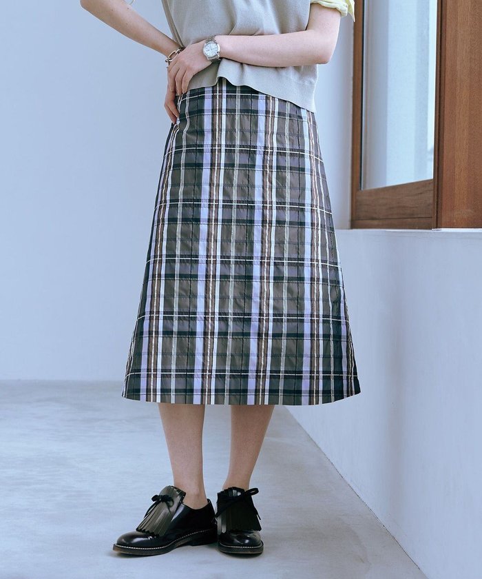 【ジェイ プレス/J.PRESS】の【洗える】ECO DOBBY チェック スカート インテリア・キッズ・メンズ・レディースファッション・服の通販 founy(ファニー) https://founy.com/ ファッション Fashion レディースファッション Ladies' Fashion Online スカート Skirt クラシック Classic シンプル Simple チェック Check ドット Dot フォルム Form 夏 Summer 春 Spring S/S・春夏 Ss・Spring/Summer 洗える Washable |ID: prp329100004547588 ipo3291000000032651378